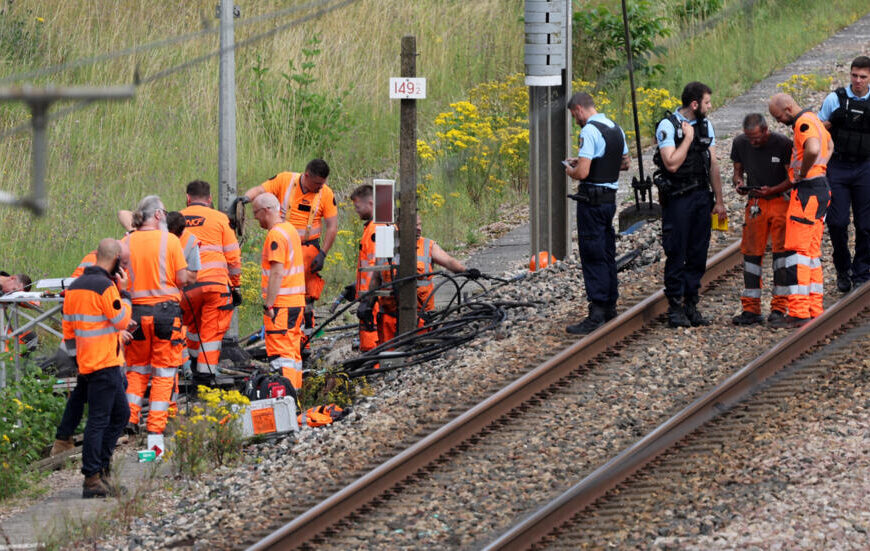 Sabotaje en tren de alta velocidad en Francia antes de los Juegos Olímpicos