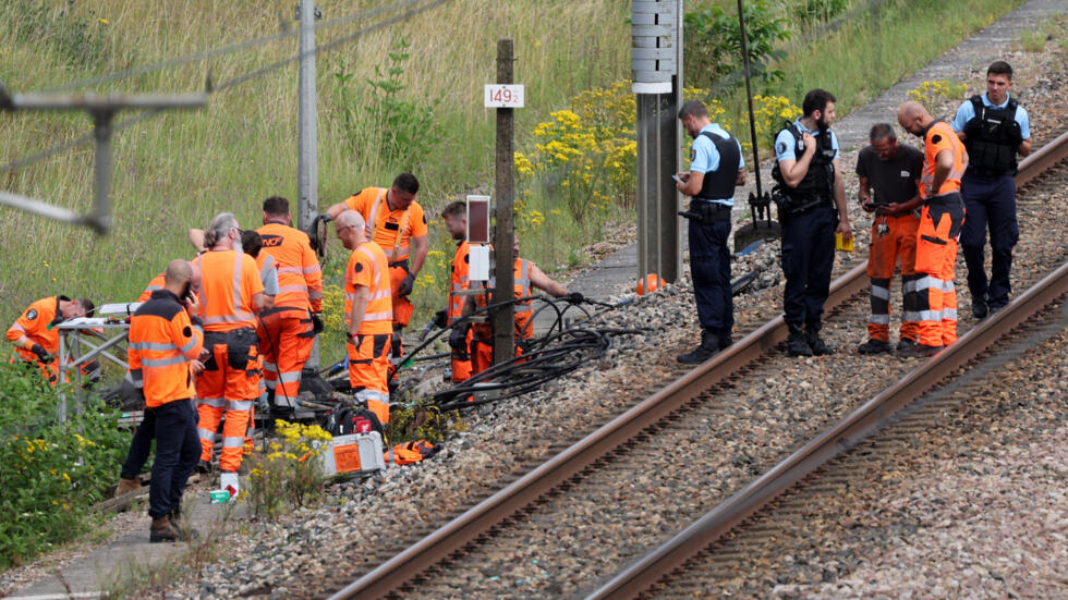 Sabotaje en tren de alta velocidad en Francia antes de los Juegos Olímpicos