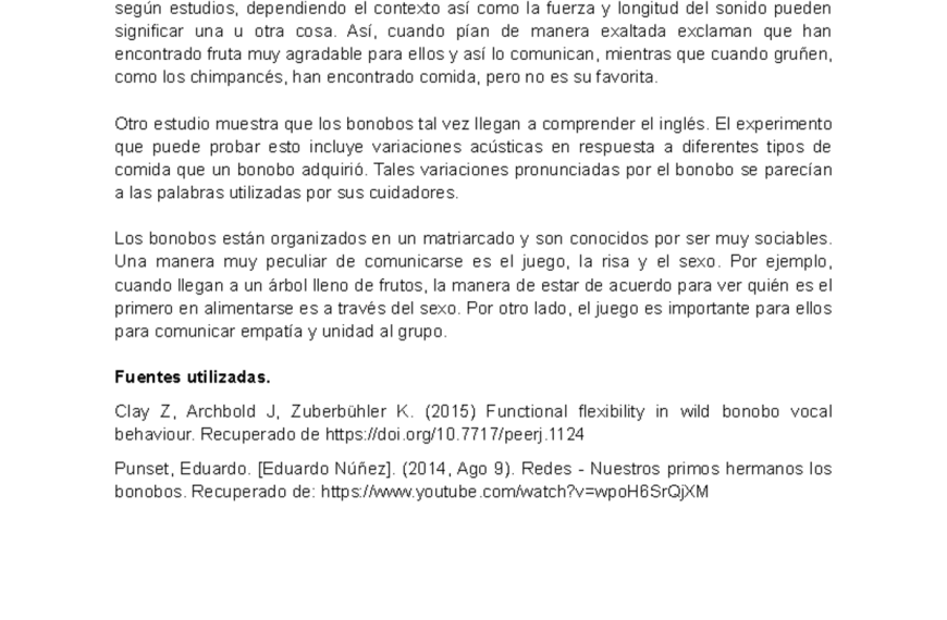 Comunicación de los bonobos: Un estudio sorprendente